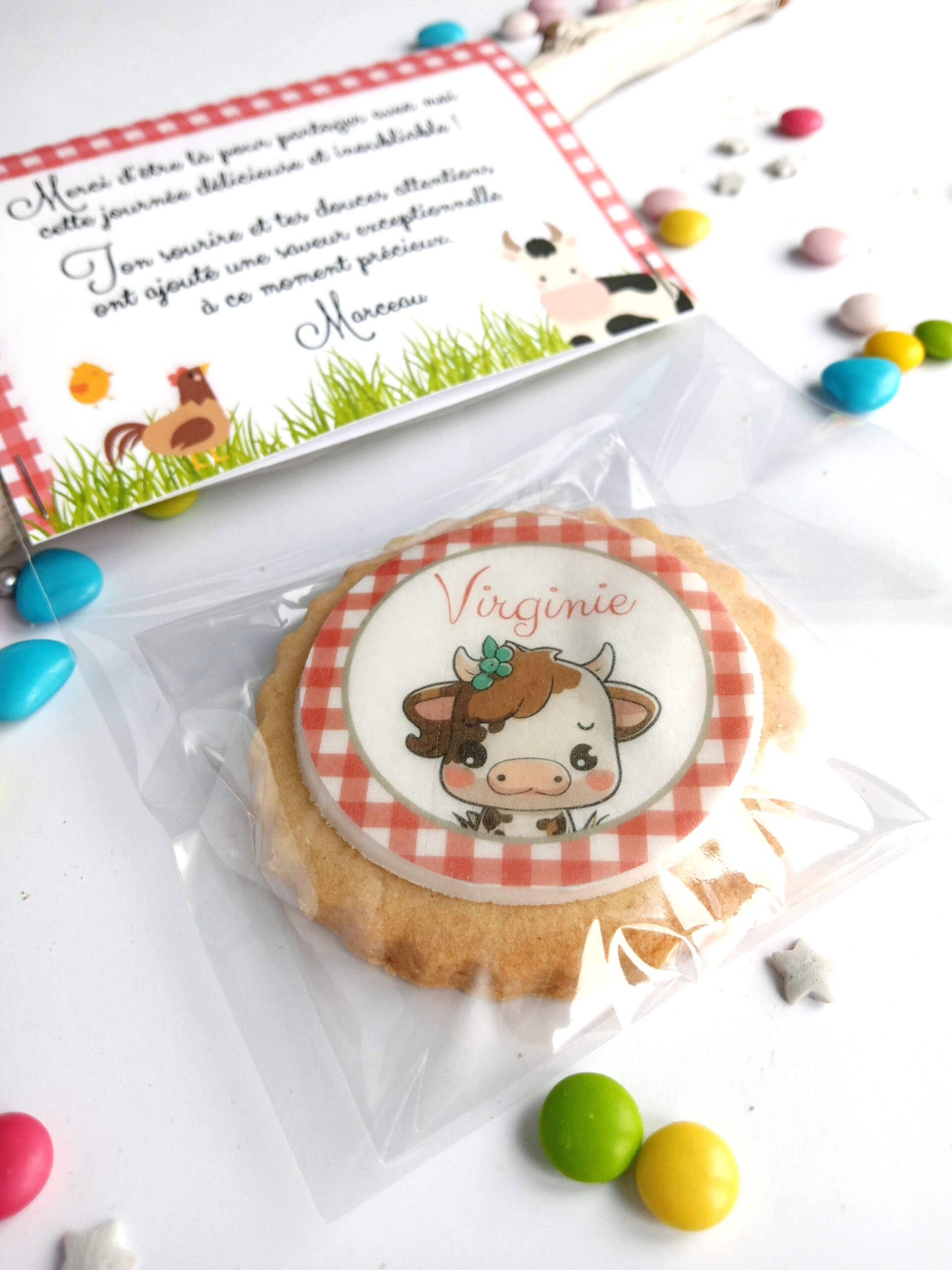 biscuit-theme-animaux-ferme-personnalise-avec-sachet-assorti